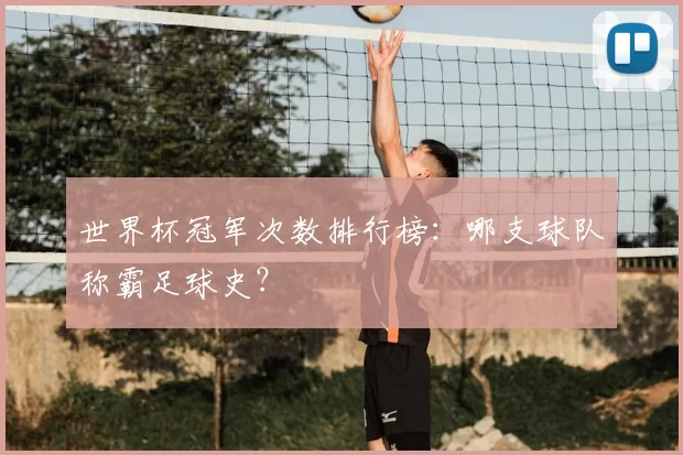 世界杯冠军次数排行榜:哪支球队称霸足球史?